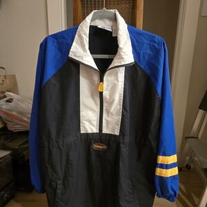 Reebok Black, Blue, and White Windbreaker